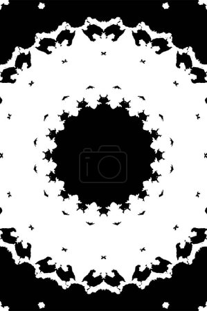 Illustration for Abstract circle pattern, vector illustration. beautiful ornamental background - Royalty Free Image