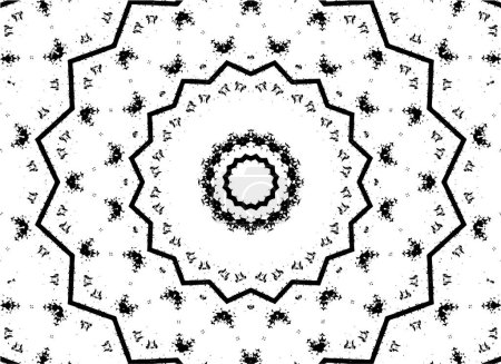 Ilustración de Mosaico ilustración vector blanco y negro - Imagen libre de derechos