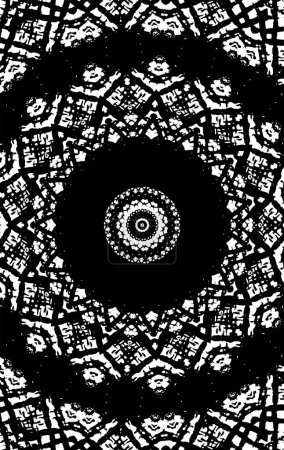 Ilustración de Fondo grunge texturizado abstracto blanco y negro - Imagen libre de derechos