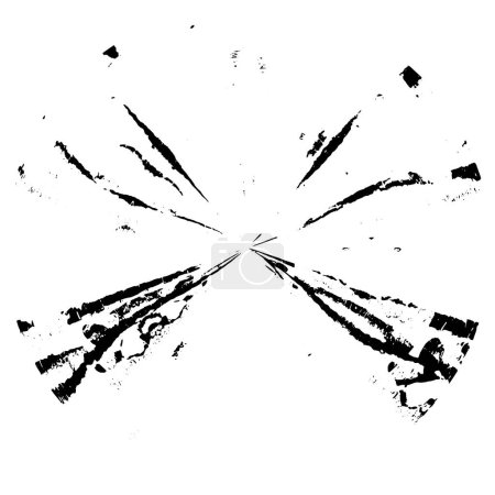 Illustration for Abstract black and white textured grunge background - Royalty Free Image