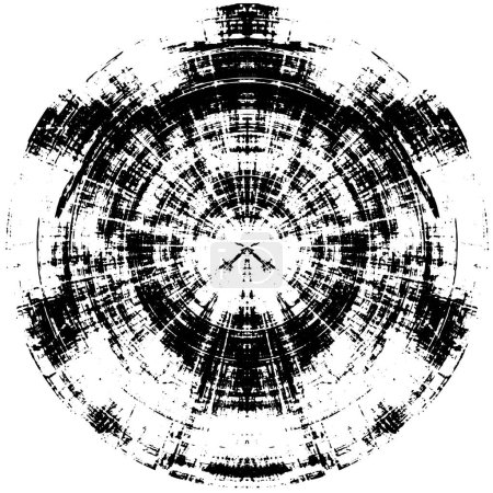 Ilustración de Abstracto monocromo texturizado fondo geométrico - Imagen libre de derechos