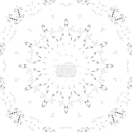 Illustration for Mosaic black and white vector illustration - Royalty Free Image