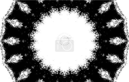 Illustration for Monochrome ornamental background. Mandala pattern. - Royalty Free Image