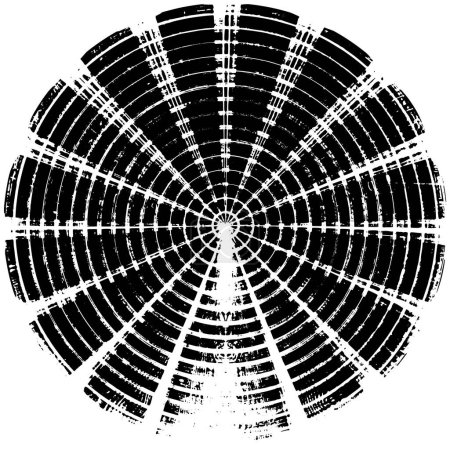 Ilustración de Forma redonda abstracta sobre fondo blanco. ilustración vectorial - Imagen libre de derechos