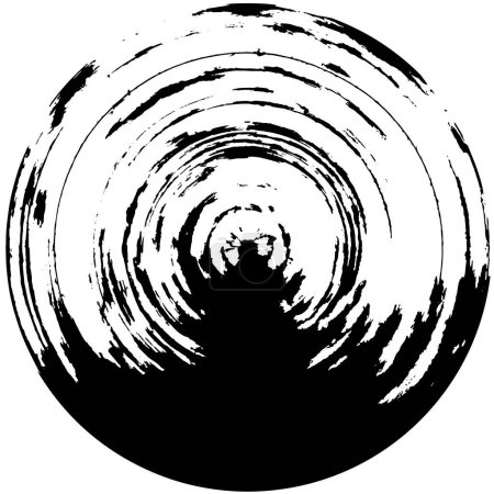 Téléchargez les illustrations : Grunge abstrait motif moderne en noir et blanc - en licence libre de droit
