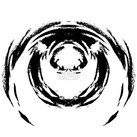 Ilustración de Patrón moderno grunge abstracto en blanco y negro - Imagen libre de derechos