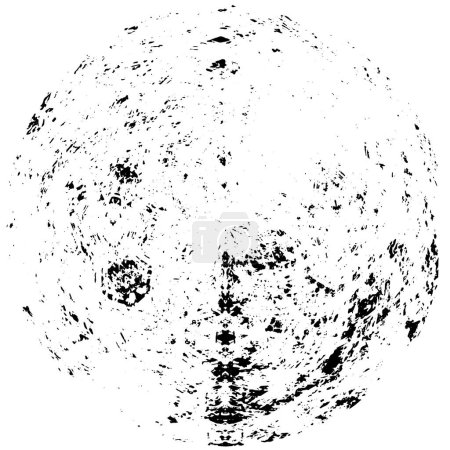 Illustration for Black and white round grunge texture background - Royalty Free Image
