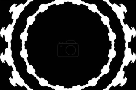 Ilustración de Patrón de círculo abstracto, ilustración vectorial - Imagen libre de derechos