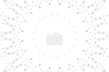 Illustration for Futuristic abstract grunge round pattern for background, vector illustration - Royalty Free Image