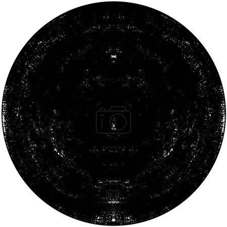 Illustration for Dark grunge geometric round pattern - Royalty Free Image
