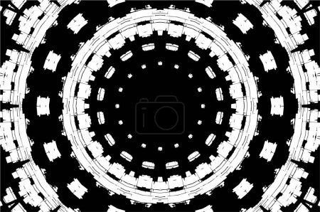 Illustration for Abstract creative black and white backdrop. beautiful ornamental background - Royalty Free Image