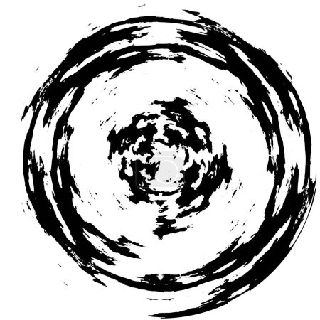 Illustration for Dark circle grunge geometric pattern - Royalty Free Image