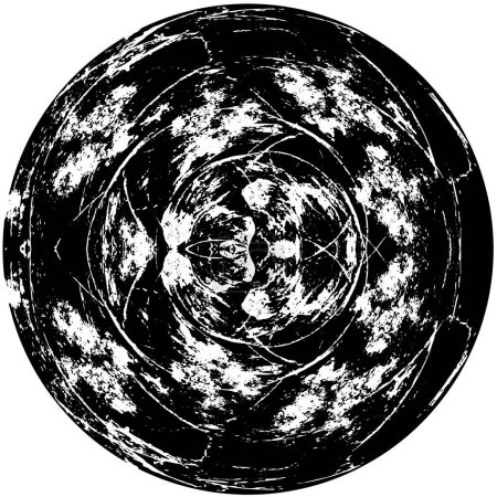 Illustration for Round black textured background - Royalty Free Image