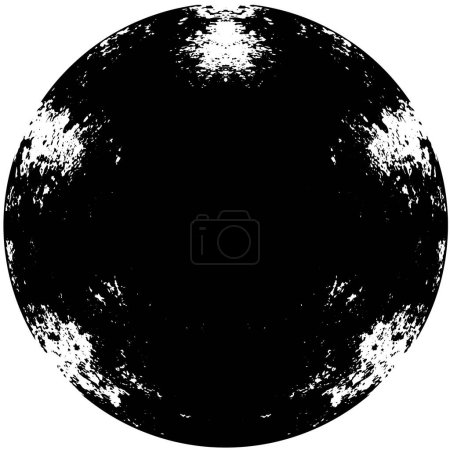 Illustration for Dark round texture grunge background - Royalty Free Image
