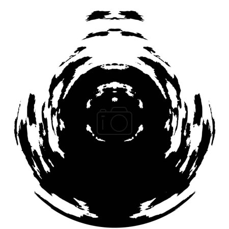 Illustration for Vector illustration. black  shape on white background. Graphic design element. - Royalty Free Image