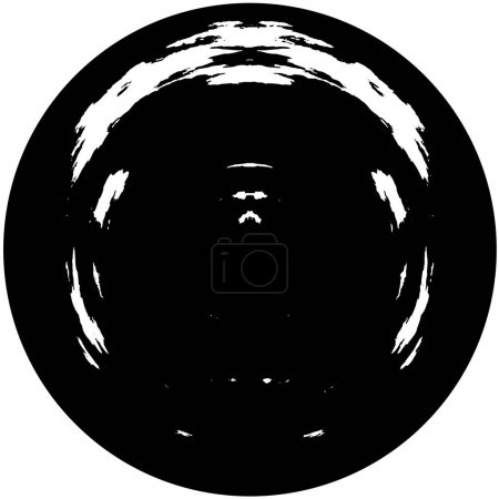 Illustration for Black circle shape on white background. Graphic design element. Vector illustration - Royalty Free Image