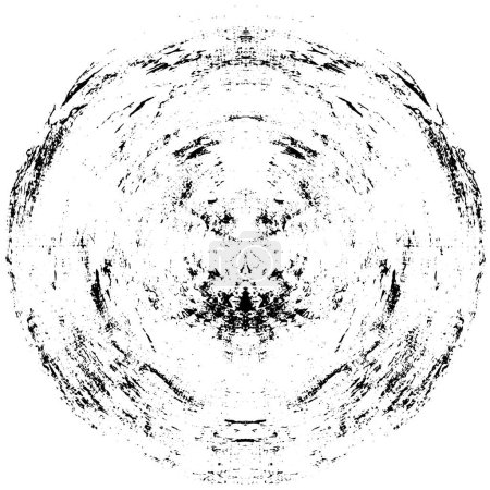 Ilustración de Forma redonda negra abstracta sobre fondo blanco. Elemento de diseño gráfico. Ilustración vectorial - Imagen libre de derechos