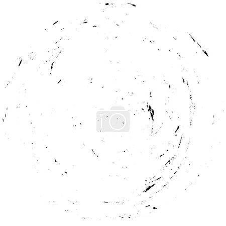 Illustration for Vector illustration. abstract black round shape on white background. - Royalty Free Image