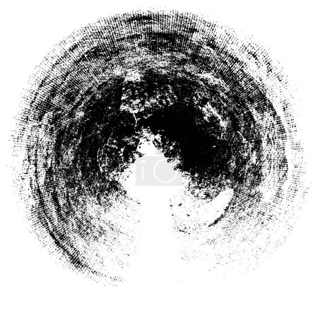 Foto de Abstracto negro forma redonda sobre fondo blanco. ilustración vectorial - Imagen libre de derechos