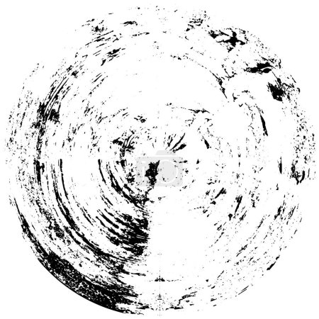Illustration for Black and white round abstract background - Royalty Free Image