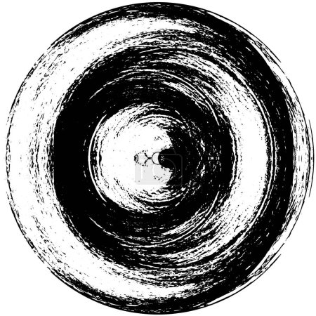Ilustración de Fondo abstracto redondo blanco y negro - Imagen libre de derechos