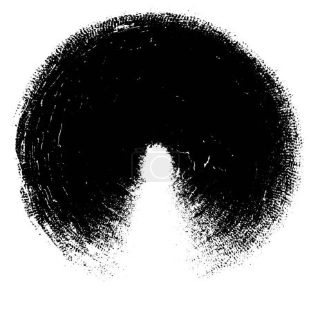 Illustration for Black and white circle abstract background - Royalty Free Image