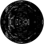 black and white circle grunge background 