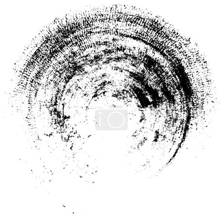 Illustration for Black and white circle grunge background - Royalty Free Image
