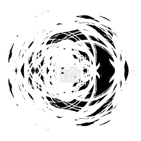 Ilustración de Fondo grunge círculo blanco y negro - Imagen libre de derechos