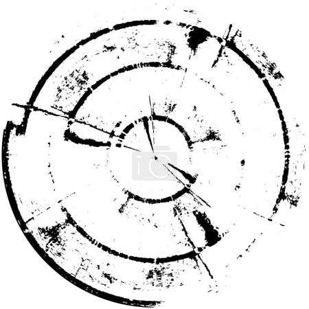 Ilustración de Viejo fondo grunge con patrón de círculo - Imagen libre de derechos