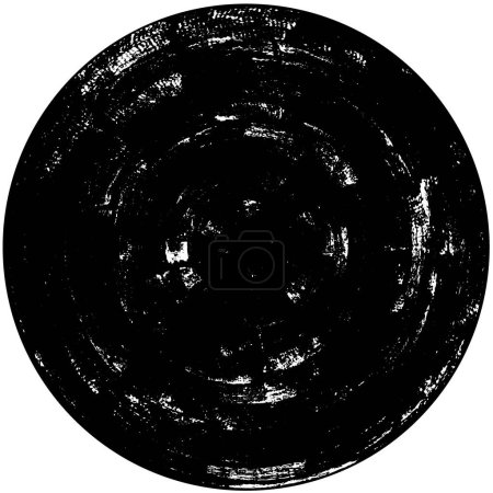 Illustration for Black and white round grunge texture - Royalty Free Image