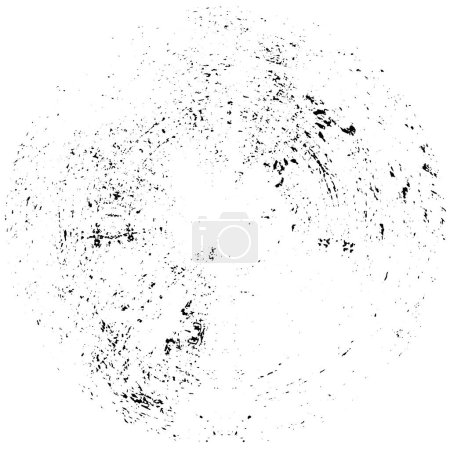 Illustration for Black and white round grunge texture - Royalty Free Image