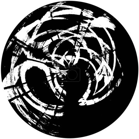 Ilustración de Grunge y textura vieja en blanco y negro - Imagen libre de derechos