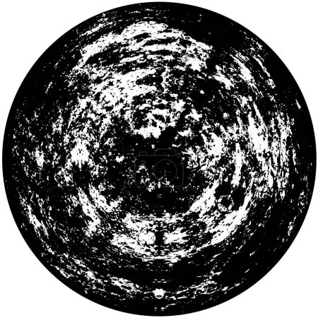 Illustration for Black and white monochrome old grunge background - Royalty Free Image