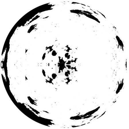 Illustration for Black and white abstract circle background - Royalty Free Image