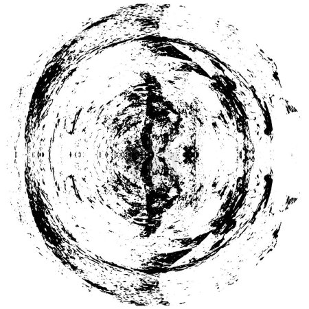 Ilustración de Abstracto grunge negro textura aislada sobre fondo - Imagen libre de derechos