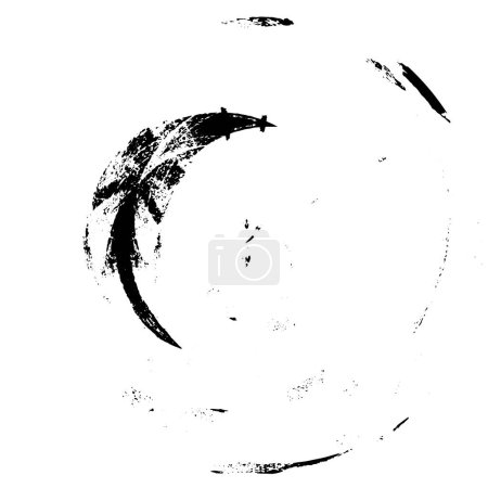Ilustración de Abstracto grunge negro textura aislada sobre fondo - Imagen libre de derechos