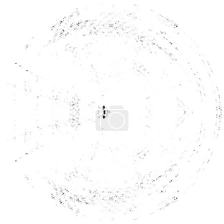 Ilustración de Elemento de superposición de grunge monocromo abstracto en blanco y negro. - Imagen libre de derechos