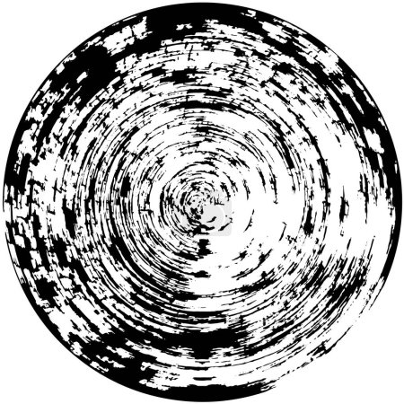 Téléchargez les illustrations : Abstraite forme ronde noire sur fond blanc. illustration vectorielle - en licence libre de droit