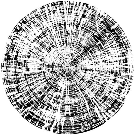 Ilustración de Patrón moderno grunge abstracto en blanco y negro - Imagen libre de derechos