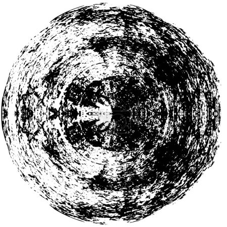 Illustration for Black circle texture grunge background - Royalty Free Image