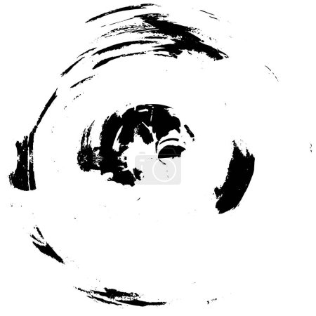 Ilustración de Abstracto oscuro grunge círculo weathered fondo - Imagen libre de derechos