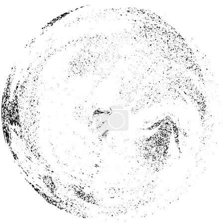 Ilustración de Patrón geométrico abstracto oscuro con círculo - Imagen libre de derechos