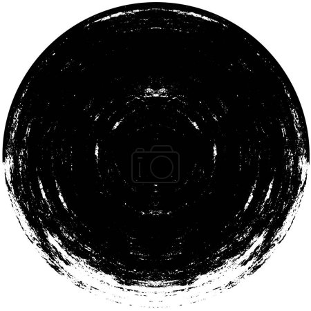 Ilustración de Patrón geométrico abstracto oscuro con círculo - Imagen libre de derechos