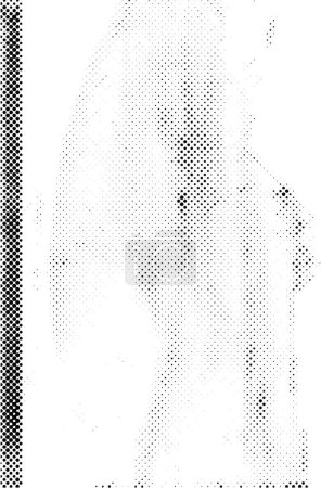 Foto de Textura vectorial monocromática en blanco y negro con puntos y sombras - Imagen libre de derechos