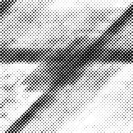 Illustration for Abstract background. Halftone dots pattern. Black and white vector illustration - Royalty Free Image