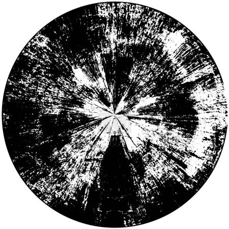 Illustration for Black and white round background grunge texture - Royalty Free Image