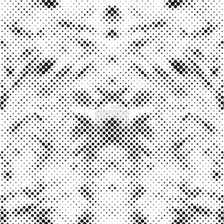 Ilustración de Blanco y negro monocromo viejo grunge vintage envejecido fondo abstracto textura - Imagen libre de derechos
