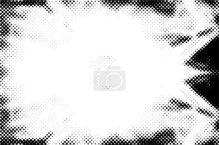 Illustration for Black and white monochrome old grunge vintage weathered background abstract texture - Royalty Free Image