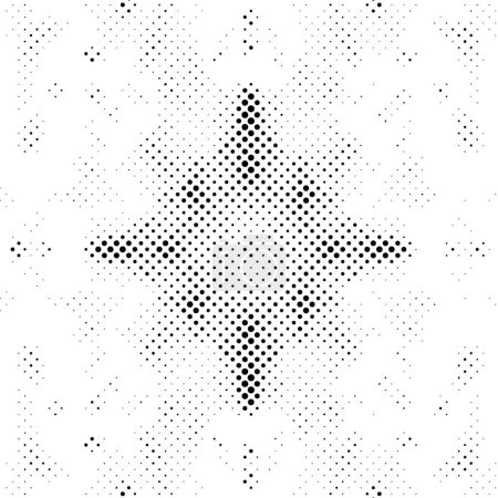 Ilustración de Patrón grunge abstracto con puntos, ilustración vectorial - Imagen libre de derechos